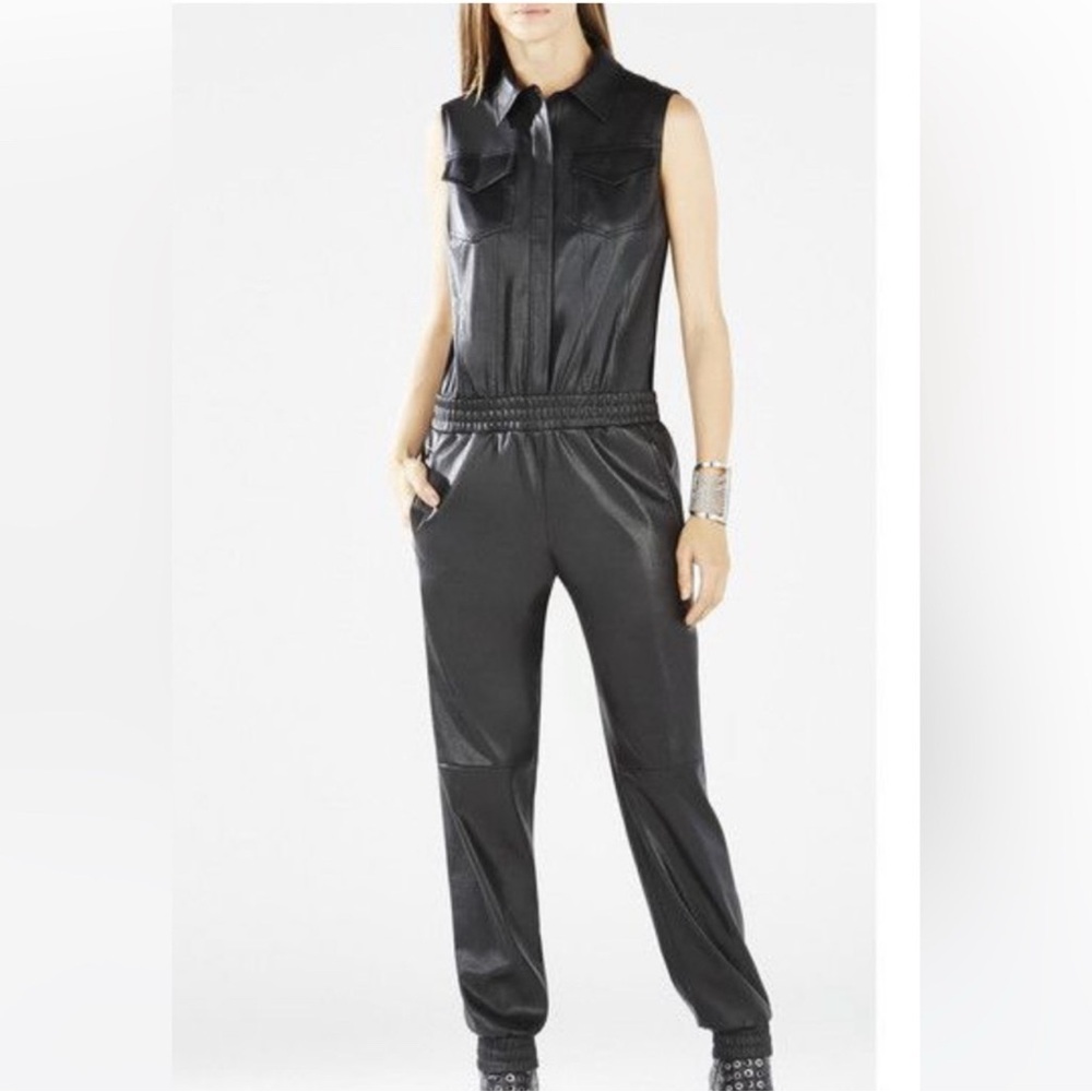 BCBGMaxAzria Black Sleeveless Jumpsuit - Lorna